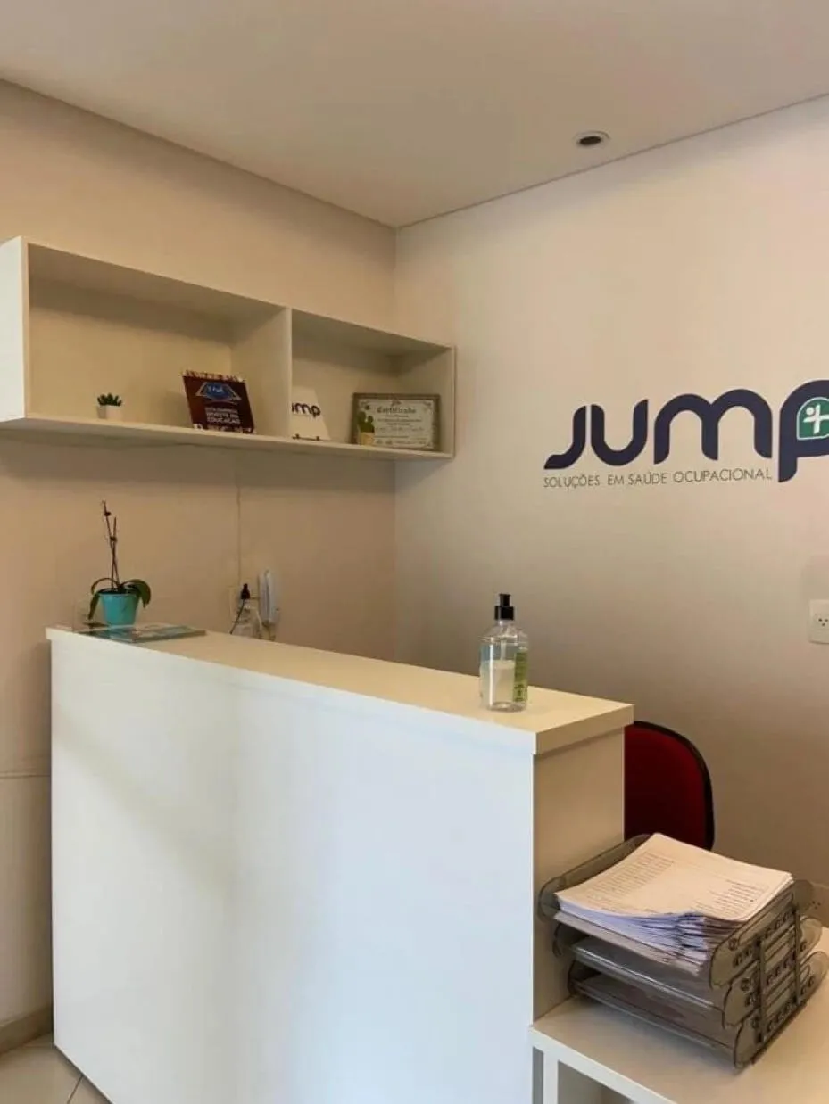 Recepção da Clínica Jump